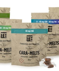 Twisted Extracts – Cara-Melts 1:1 40mg THC / 40mg CBD (80mg)