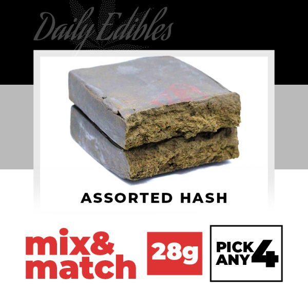 Assorted Hash (28gram) - Mix & Match - Pick Any 4