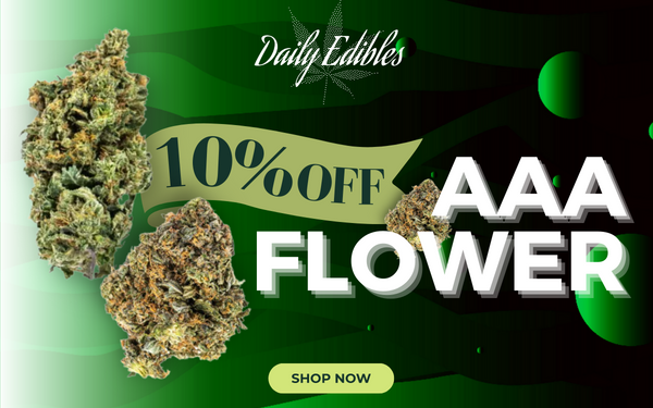 10% Off AAA Flower Promo Banner Mobile