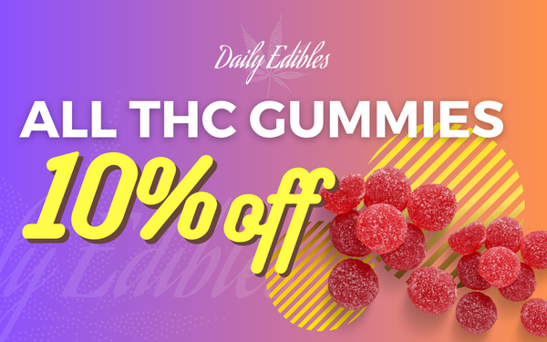10% Off All THC Gummies Promo Banner Mobile