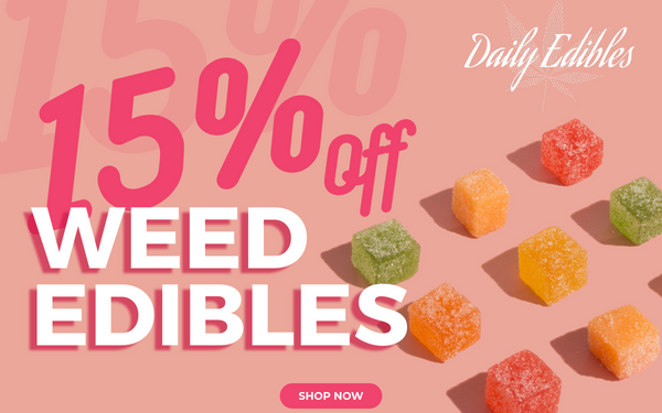 15% Off All Weed Edibles Promo Banner Mobile