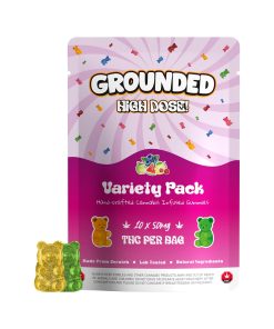 Grounded High Dose Bears – Variety Pack 500mg Gummies