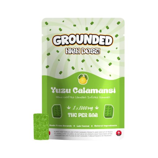 Grounded High Dose Bricks – Yuzu Calamansi 1000mg Gummy