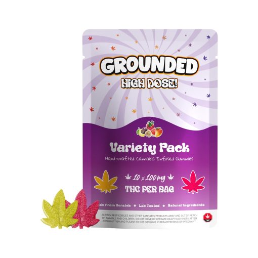 Grounded High Dose Leafs – Variety pack 1000mg Gummies