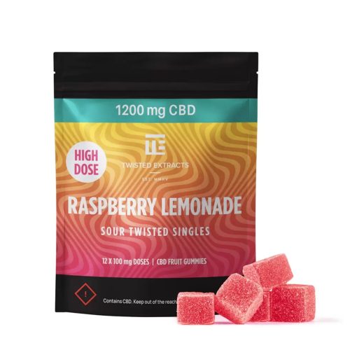 twisted single sour high dose Raspberry Lemonade CBD