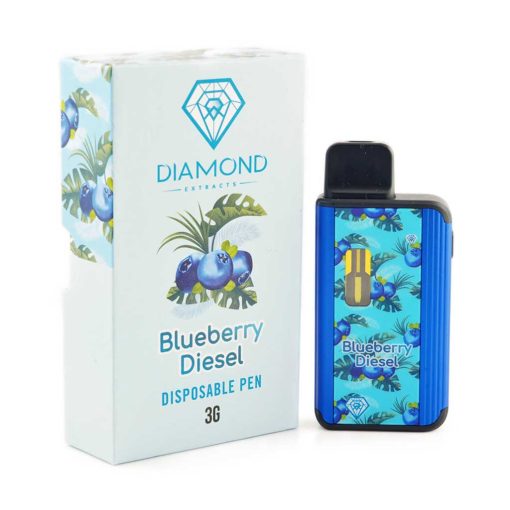 Diamond Concentrates – Blueberry Diesel Disposable Pen 3G (INDICA)