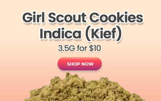 Girl Scout Cookies Indica (Kief) - 3.5G for $10