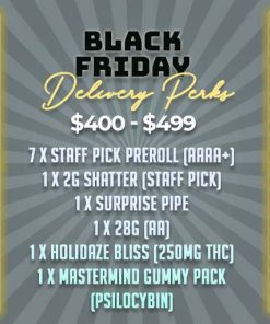 Black Friday Promotions Spend $400 - $499