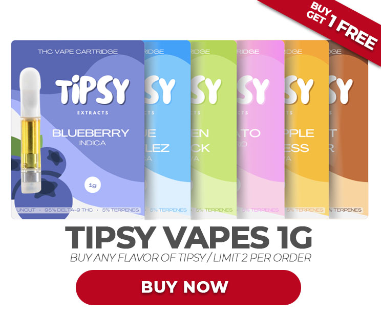 Tipsy Vapes (1g) - Buy Any Flavor of Tipsy - Buy One Get One Free!