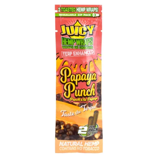 Juicy Jay Terp Hemp Wrap - Papaya Punch (2 Pack)