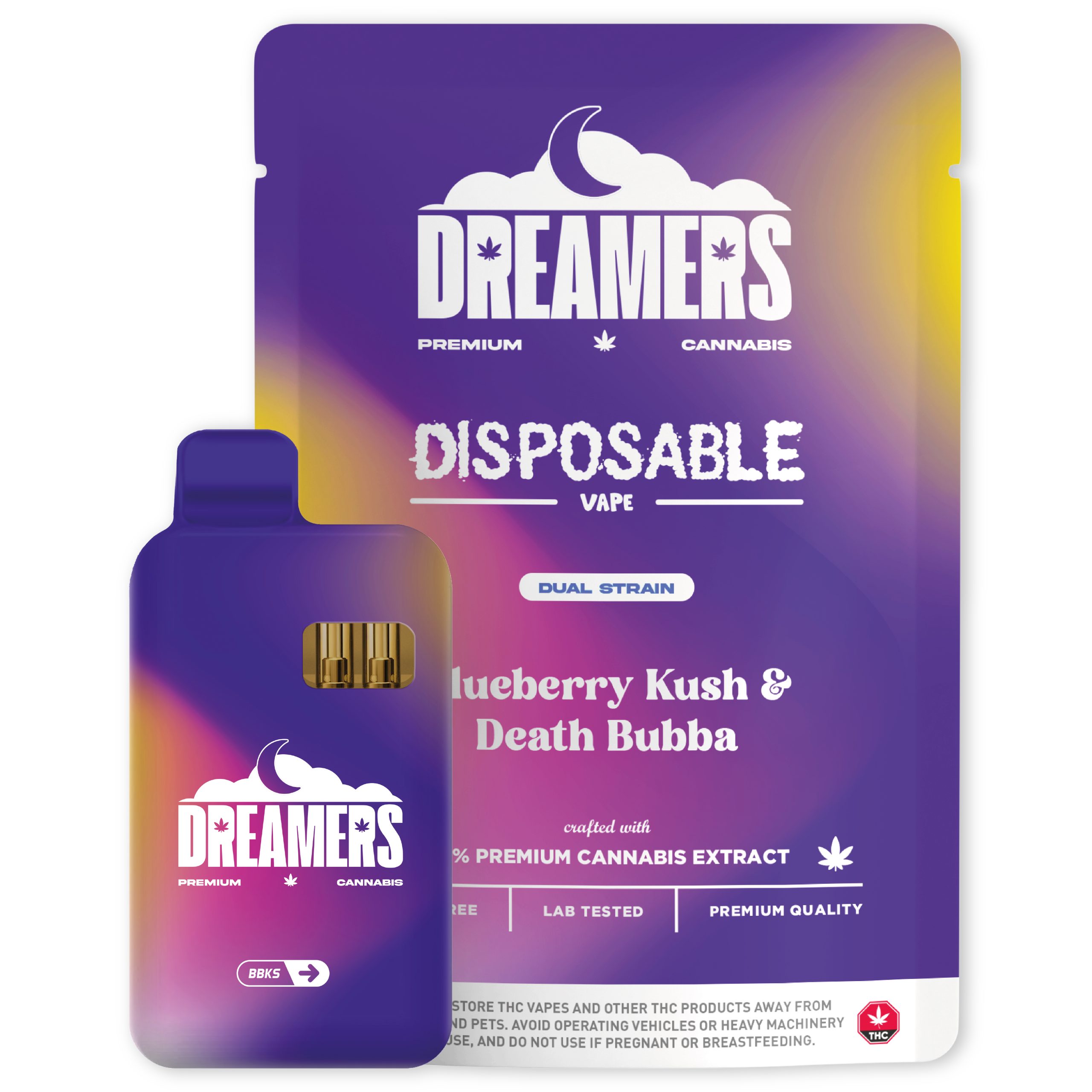 Buy Dreamers  Dual Chamber Disposable THC Vape Pen (6G) - Daily Edibles