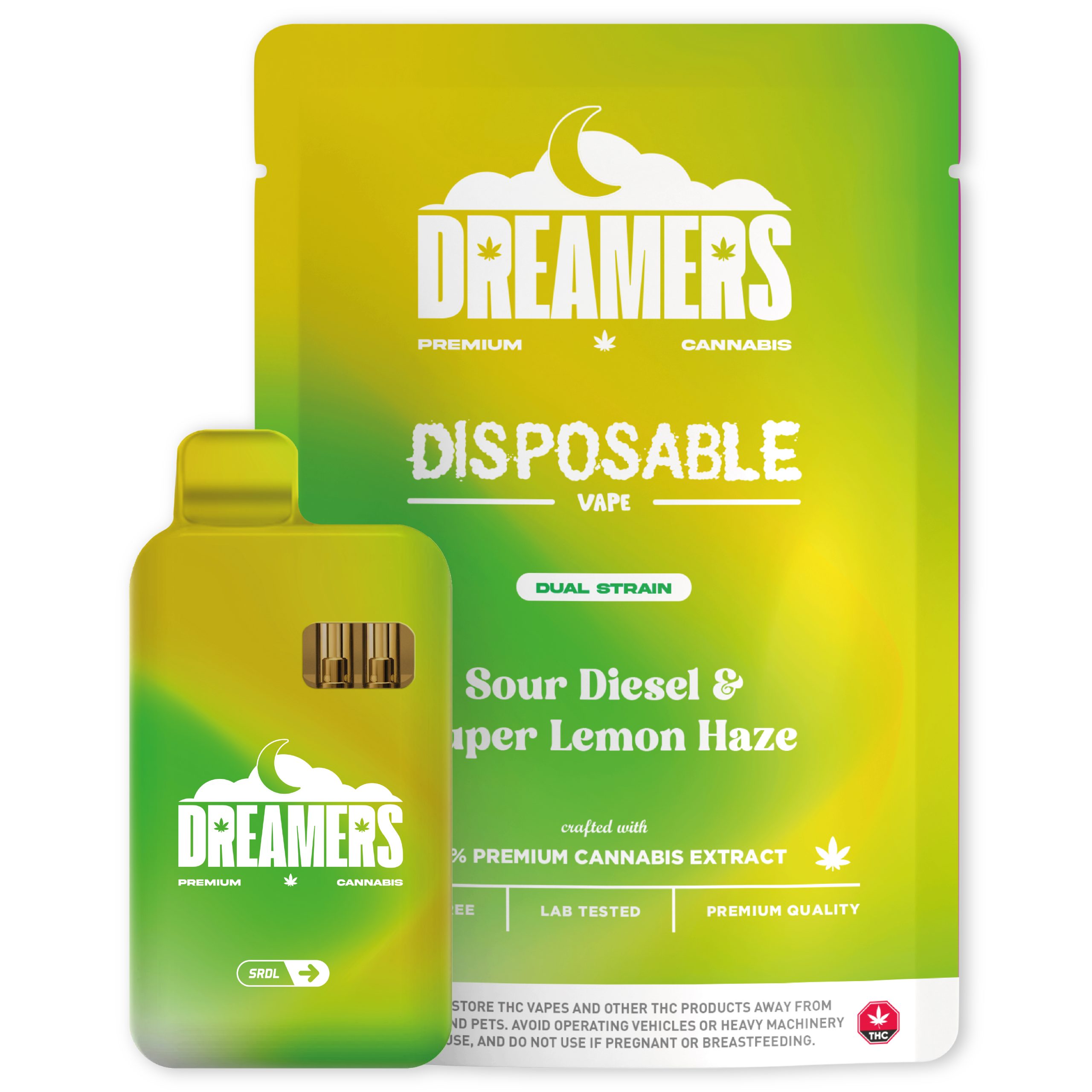 Buy Dreamers  Dual Chamber Disposable THC Vape Pen (6G) - Daily Edibles