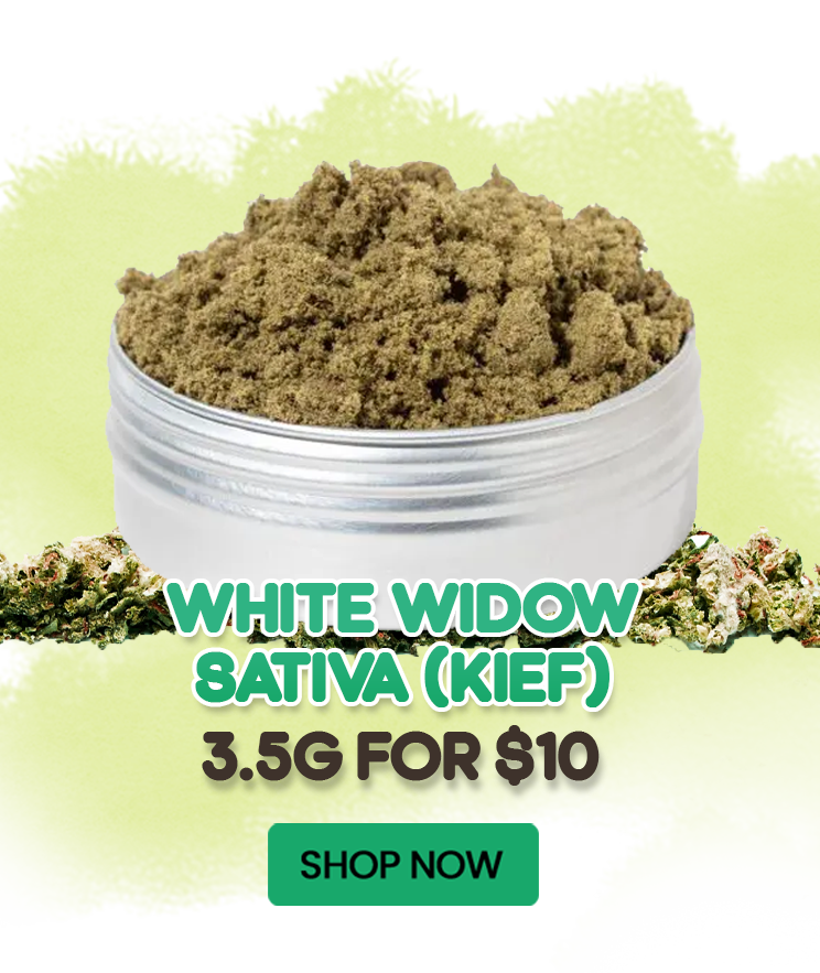 White Widow Sativa (Kief) - 3.5G for $10