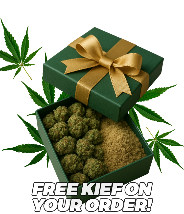  Free Kief on all orders