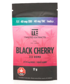 Alternative view of Twisted Extracts - Jelly Bomb 1:1 40mg THC / 40mg CBD (80mg)