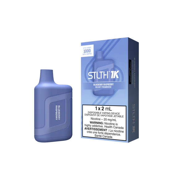 STLTH 1K DISPOSABLE - BLUEBERRY RASPBERRY 20MG