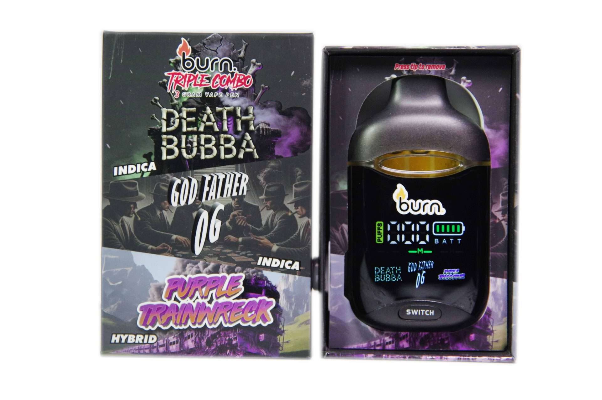 Burn Triple Threat THC Disposable Vapes – (3G)