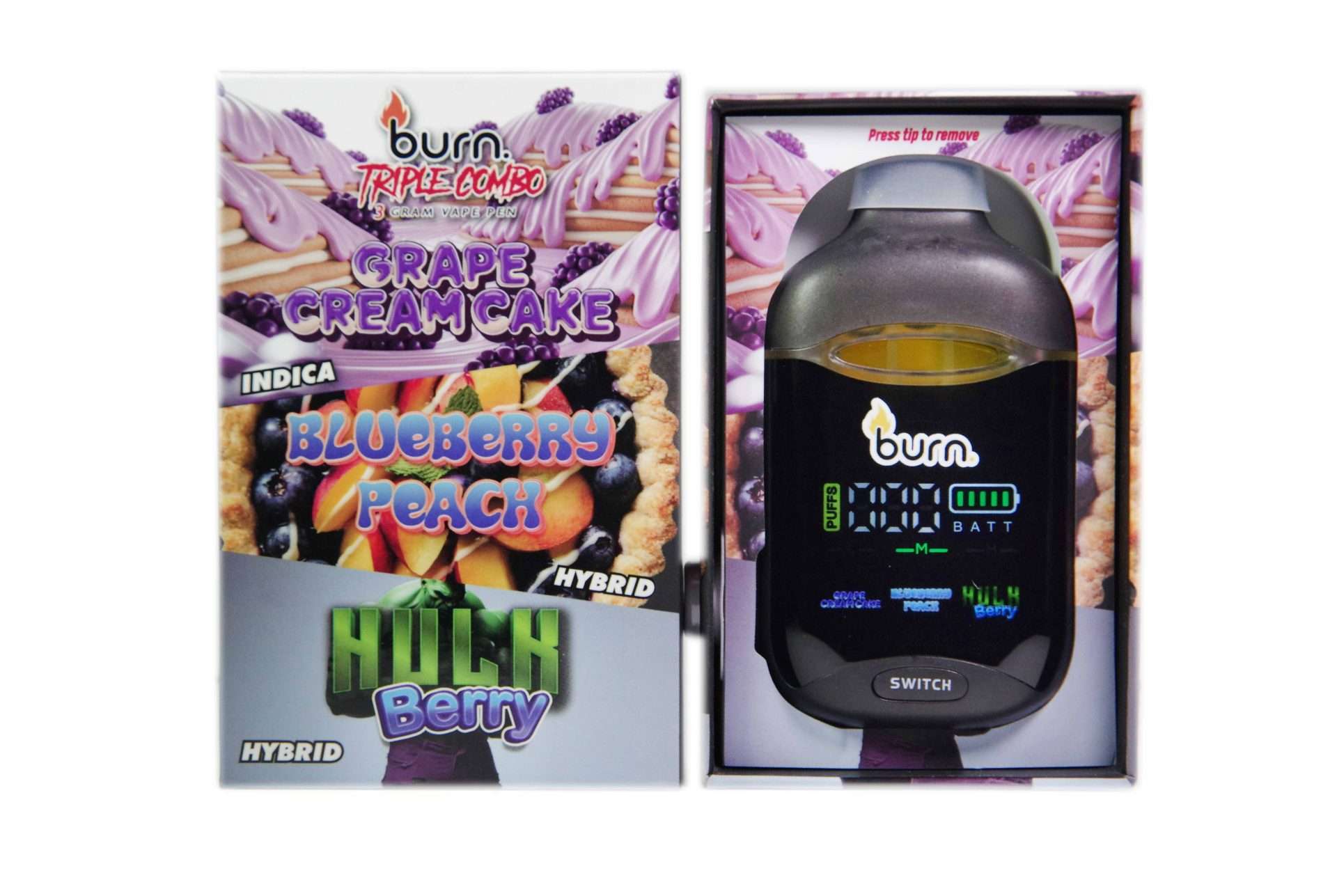 Burn Triple Threat THC Disposable Vapes – (3G) - Image 9
