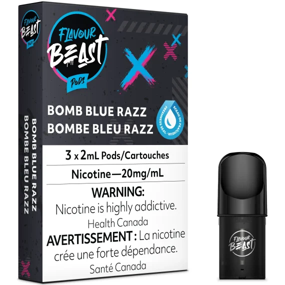 Flavour Beast Pod Pack - Bomb Blue Razz 20MG
