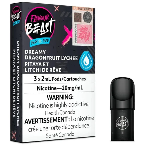 Flavour Beast Pod Pack - Dreamy Dragonfruit Lychee Iced 20MG