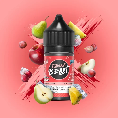 Flavour Beast E-Liquid - Famous Fruit KO Iced 10mg/30mL