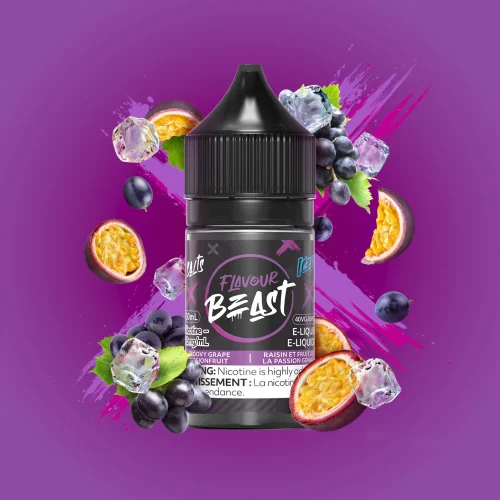 Flavour Beast E-Liquid - Groovy Grape Passionfruit Iced 20mg/30mL