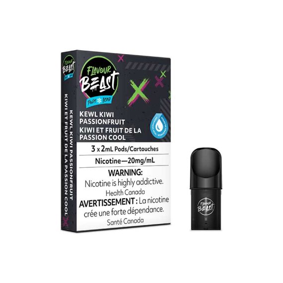 Flavour Beast Pod Pack - Kewl Kiwi Passionfruit Iced 20MG