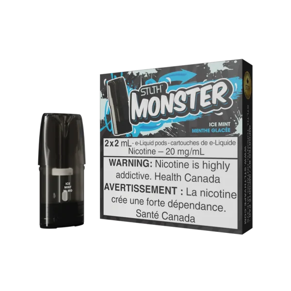 STLTH MONSTER POD PACK ICE MINT (5PCS/CTN)20MG