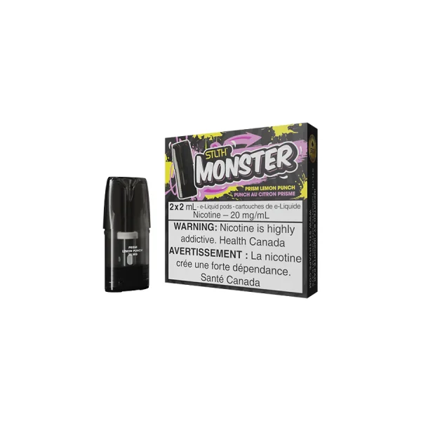 STLTH MONSTER POD PACK PRISM LEMON PUNCH (5PCS/CTN)20MG