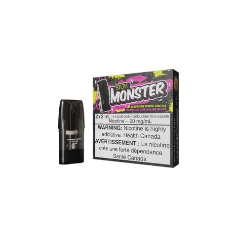 STLTH MONSTER POD PACK RASPBERRY LEMON LIME ICE (5PCS/CTN)20MG