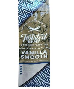 Twisted Hemp | Hemp Blunt Wraps w/ Tips | 100mm – Smooth Vanilla