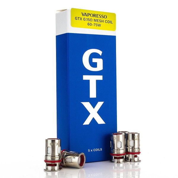 VAPORESSO GTX COILS (5 PACK)MESHED 0.15OHM