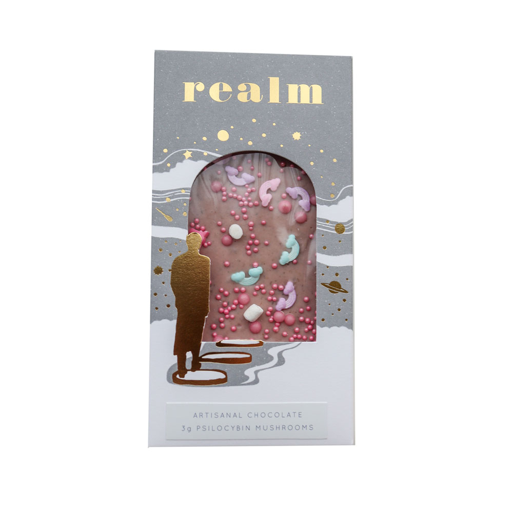 Realm Artisanal Mushroom Chocolate - Pink Chocolate (5g)