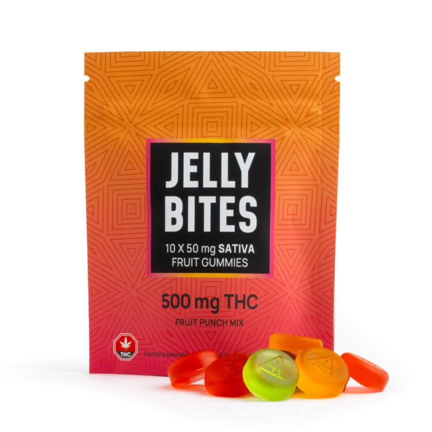 Twisted Extracts - Jelly Bites Sativa 500mg - Fruit Punch Mix